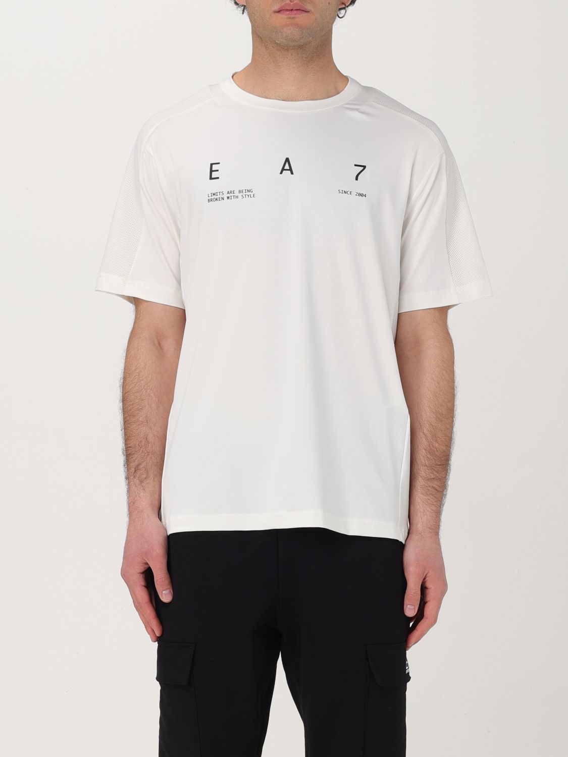 Ea7 T Shirt Men Natural