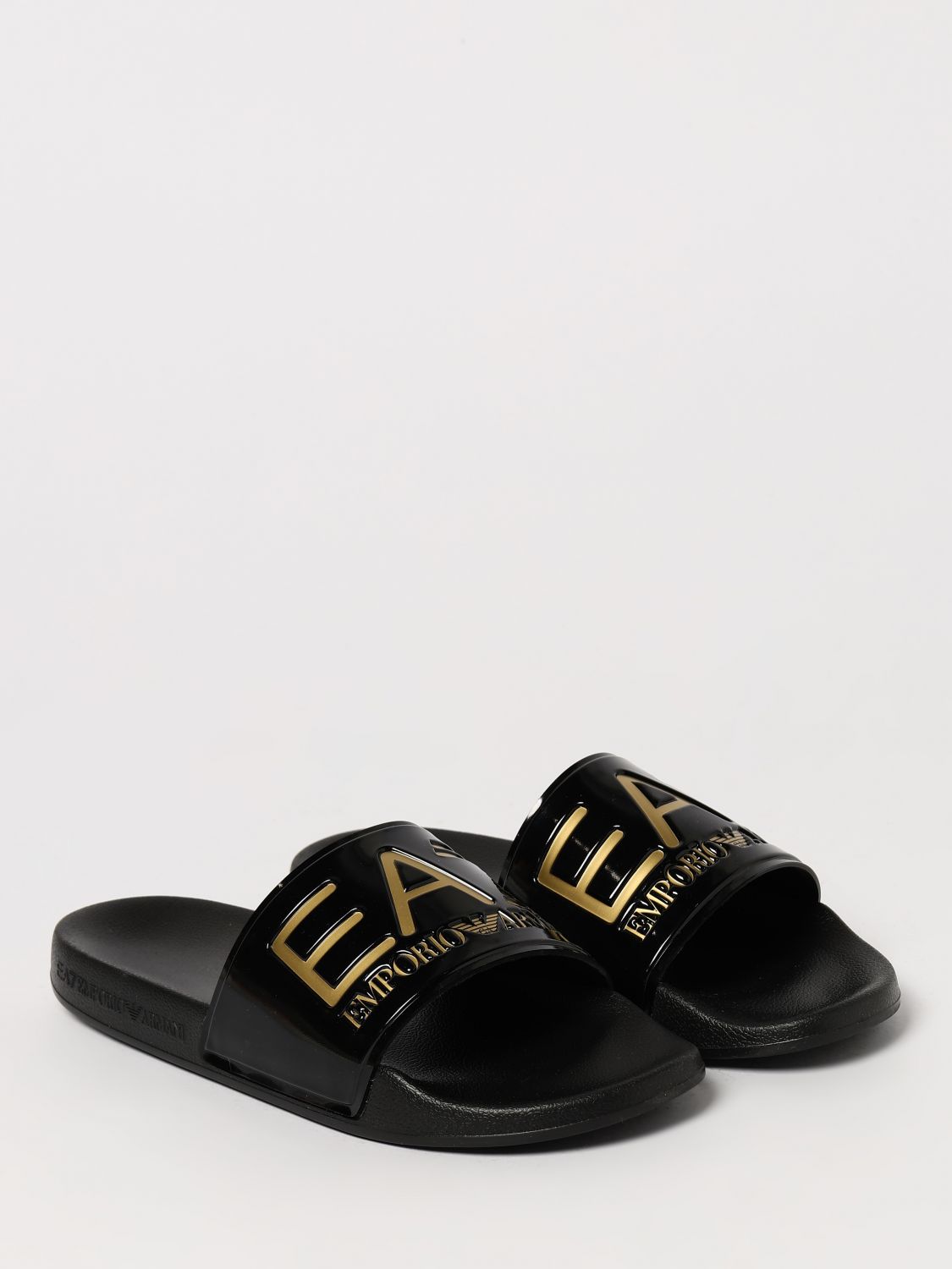Ea7 Sandals Men Beige
