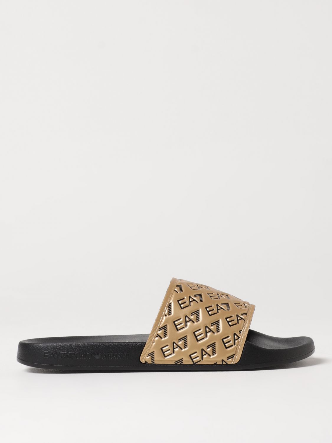 Ea7 Sandals Men Beige
