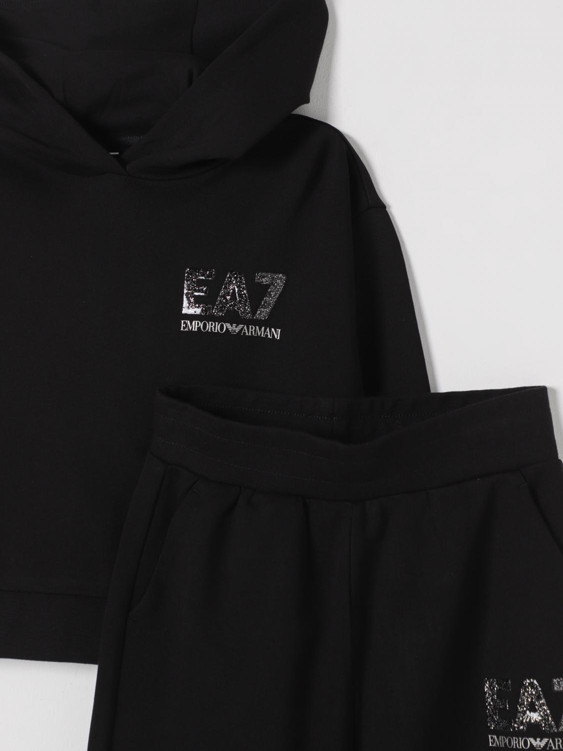 Ea7 Co Ords Kids Black