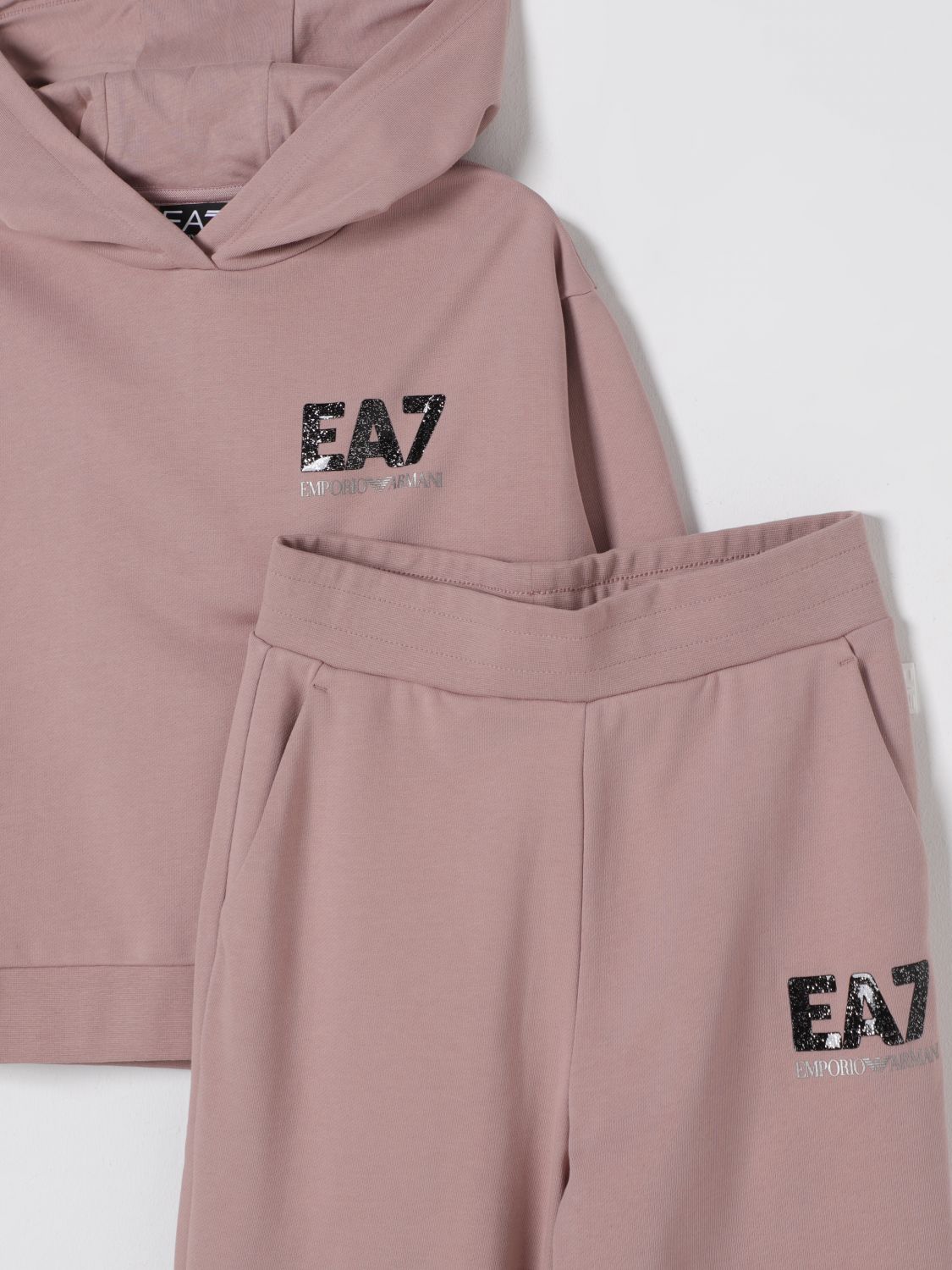 Ea7 Co Ords Kids Pink