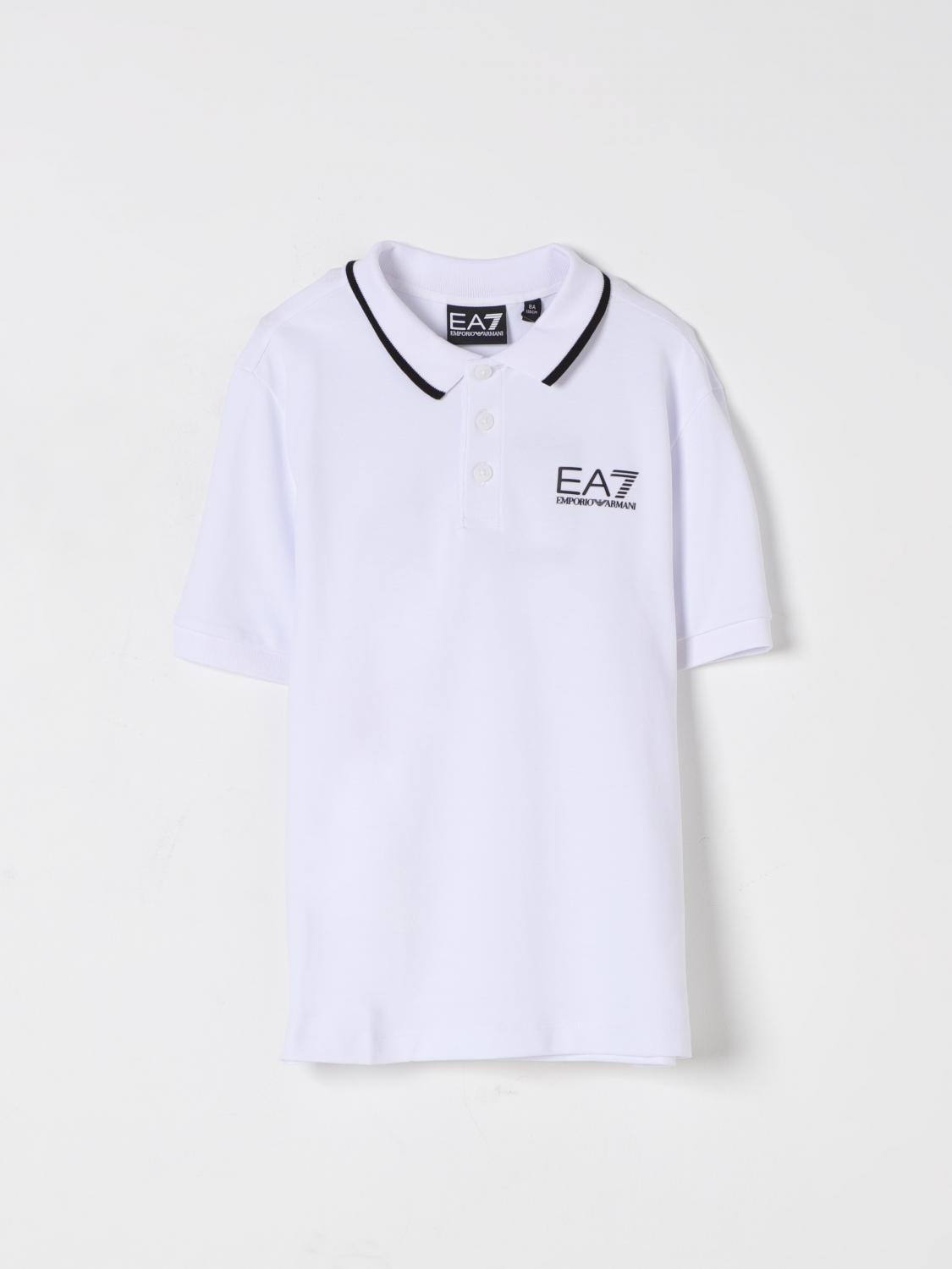 Ea7 Polo Shirt Kids Beige