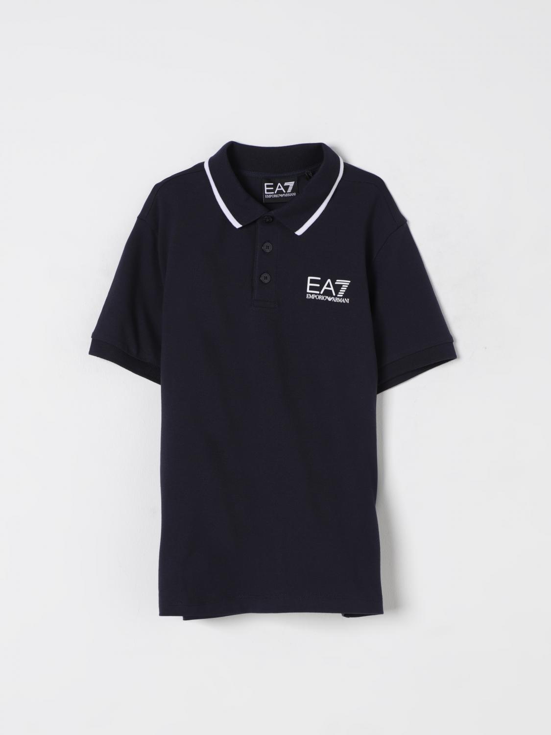 Ea7 Polo Shirt Kids Beige