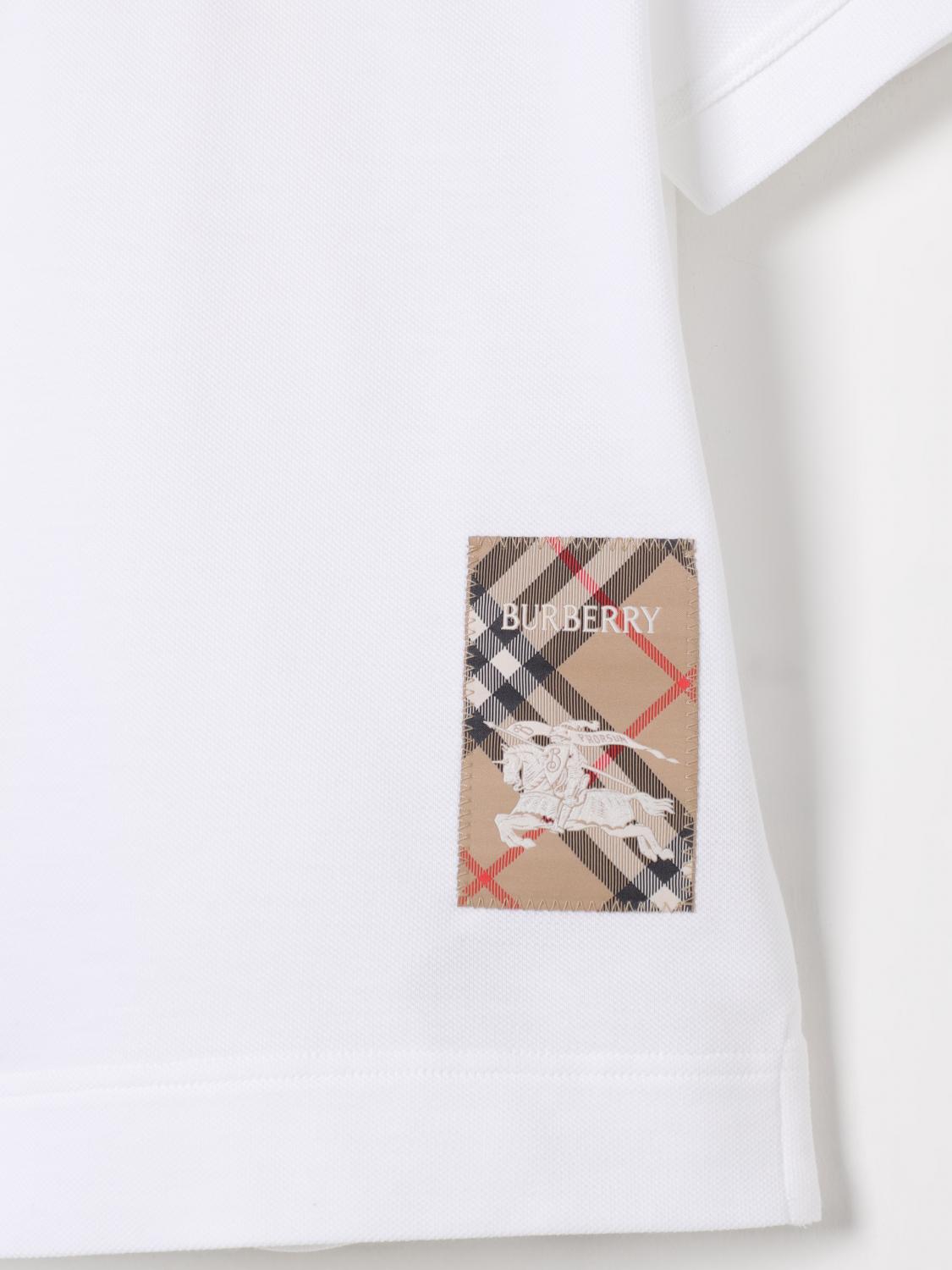 Burberry Polo Shirt Kids White