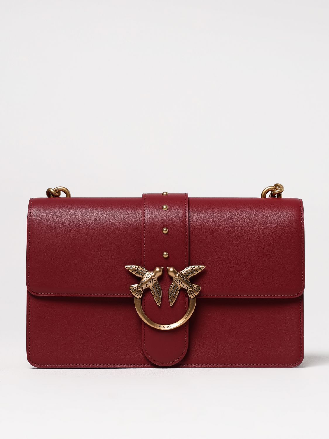 Pinko Crossbody Bags Woman Burgundy
