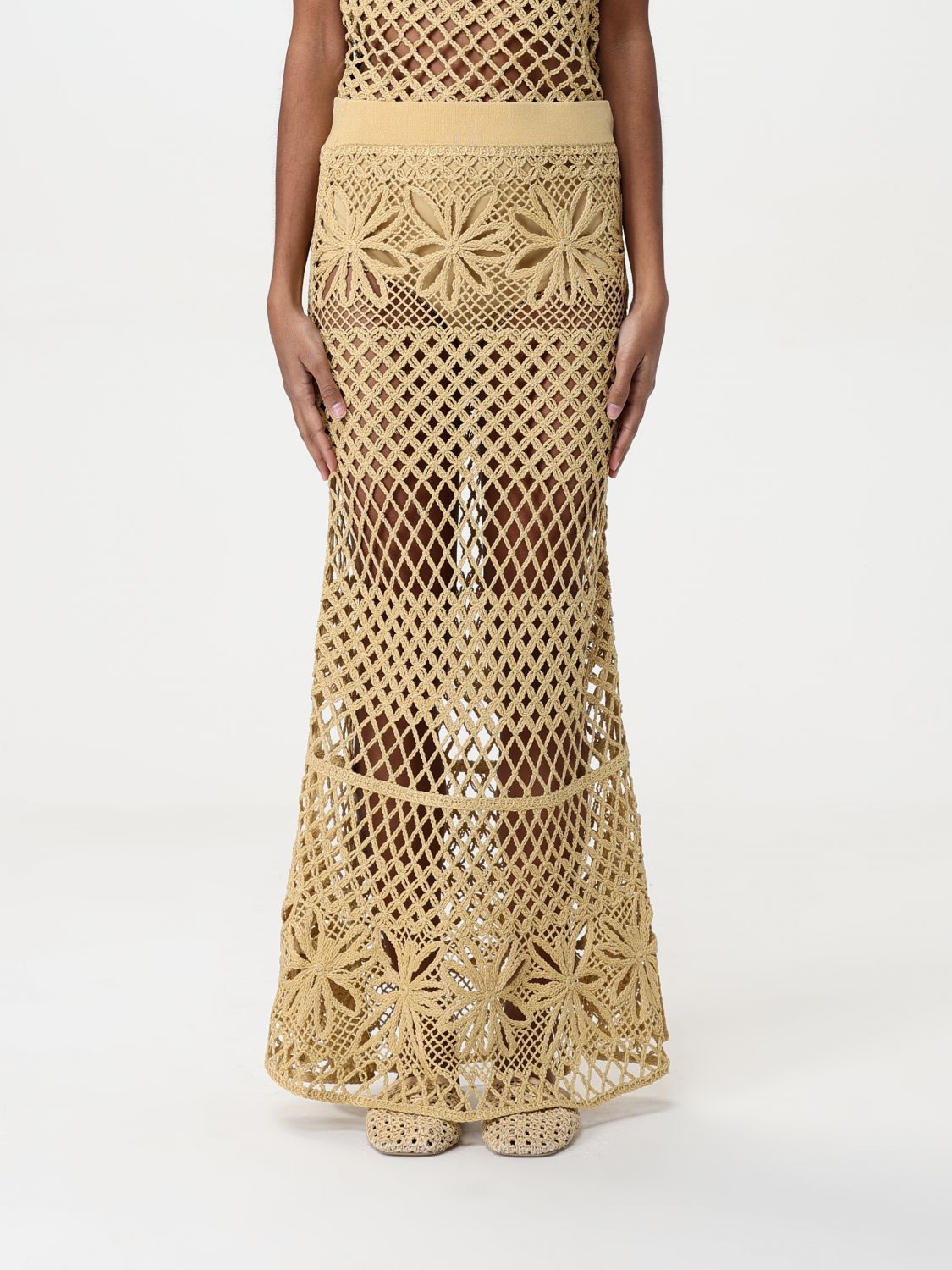 Pinko Skirt Woman Green