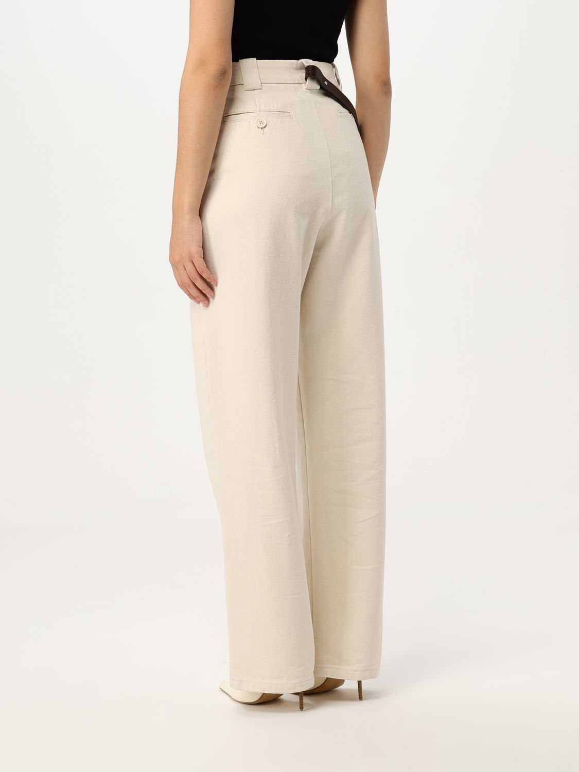 Pinko Pants Woman Beige