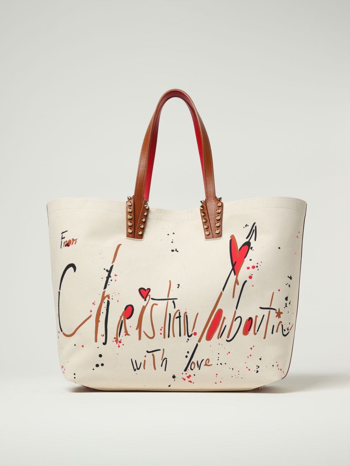 ショルダーバッグ・ポシェット CHRISTIAN LOUBOUTIN Woman Shoulder bag Natural 1255255 N005 Christian Louboutin Shoulder Bag Woman Natural – Modishus