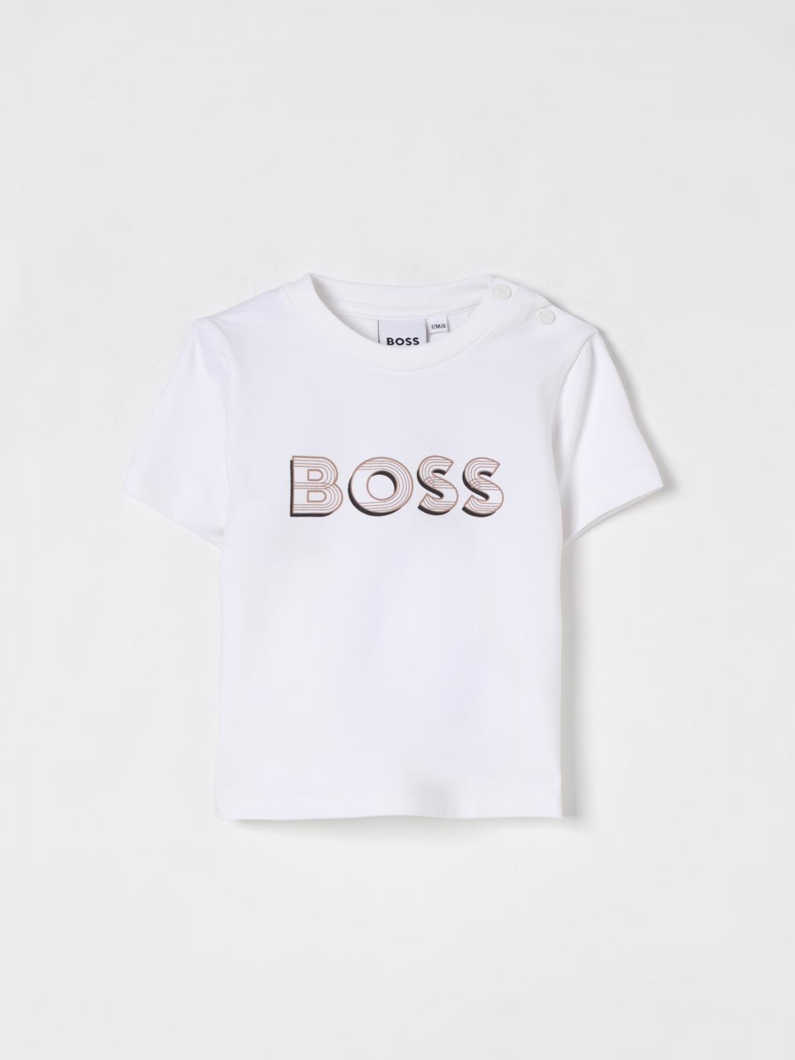 Boss T Shirt Kids Beige