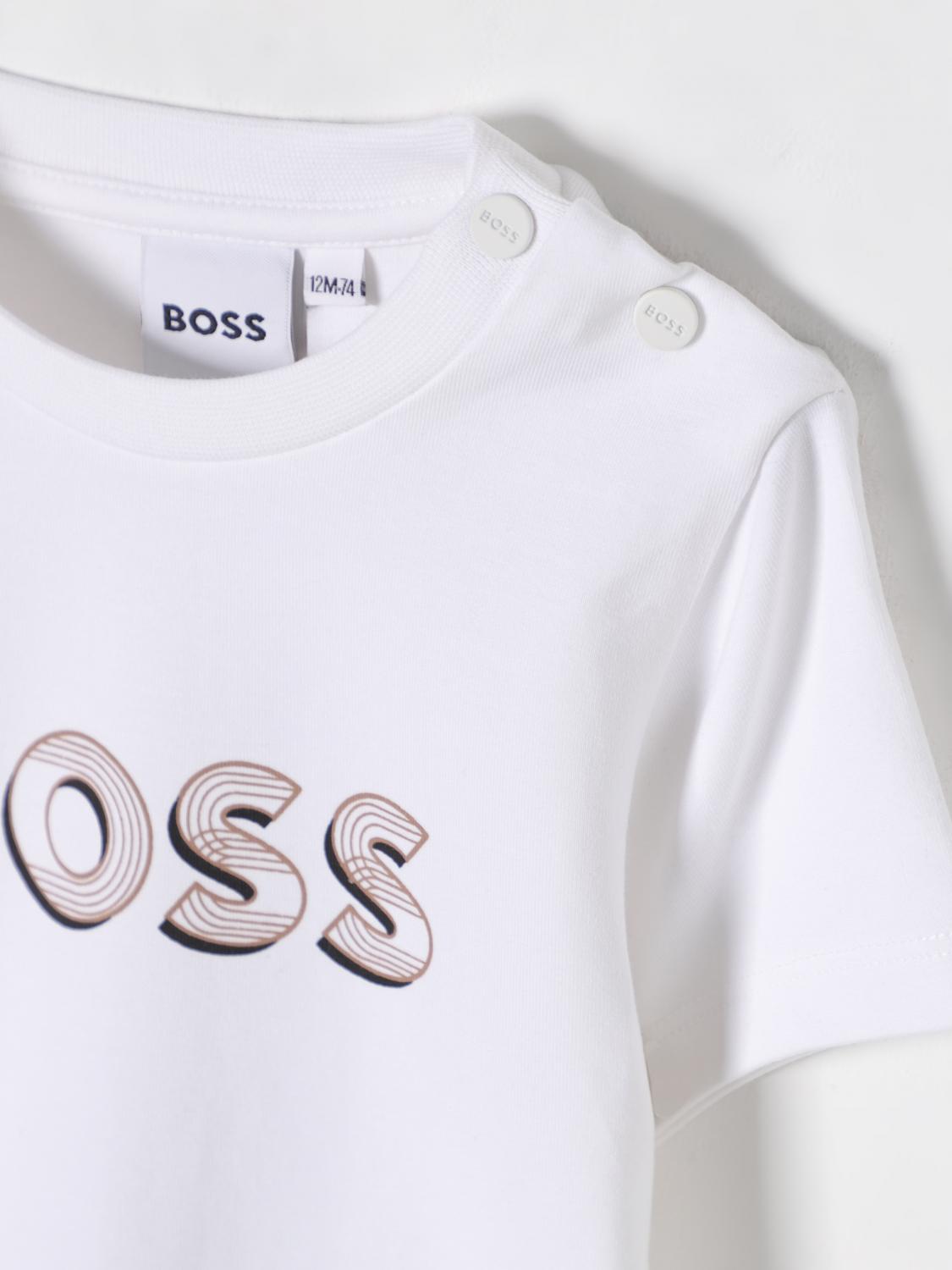 Boss T Shirt Kids Beige