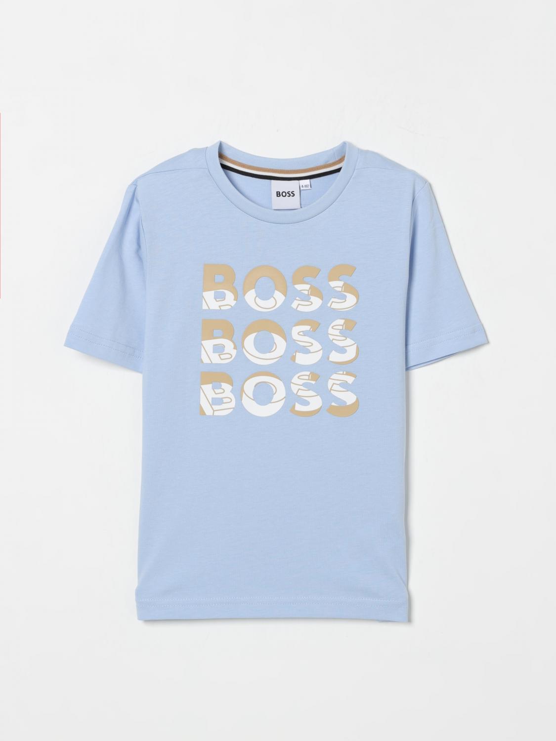 Boss T Shirt Kids Blue