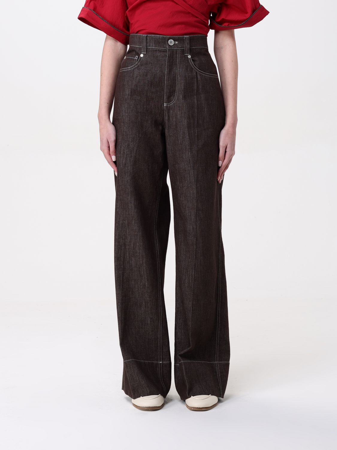 Brunello Cucinelli Jeans Woman Brown – Modishus