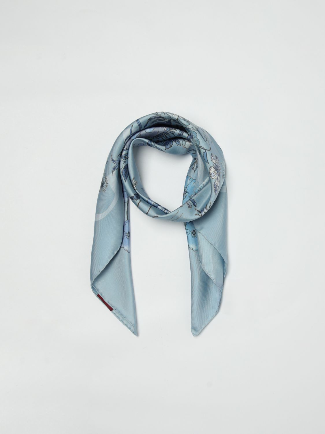 Gucci Neck Scarf Woman Gnawed Blue