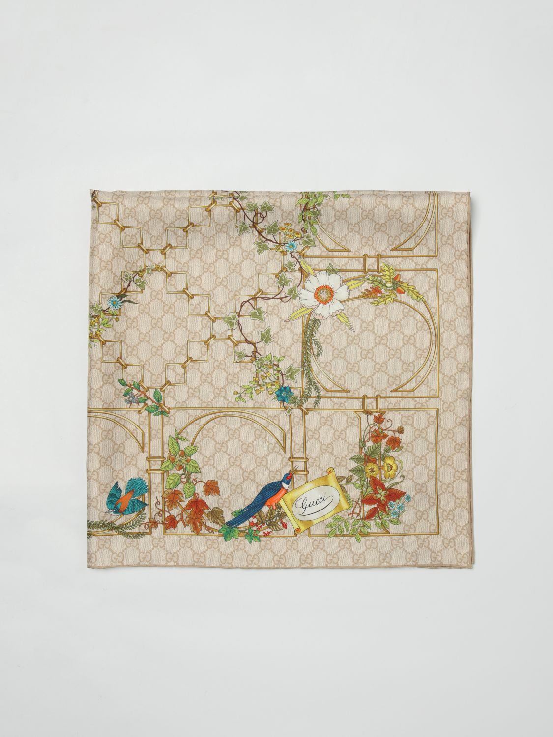 Gucci Neck Scarf Woman Cream