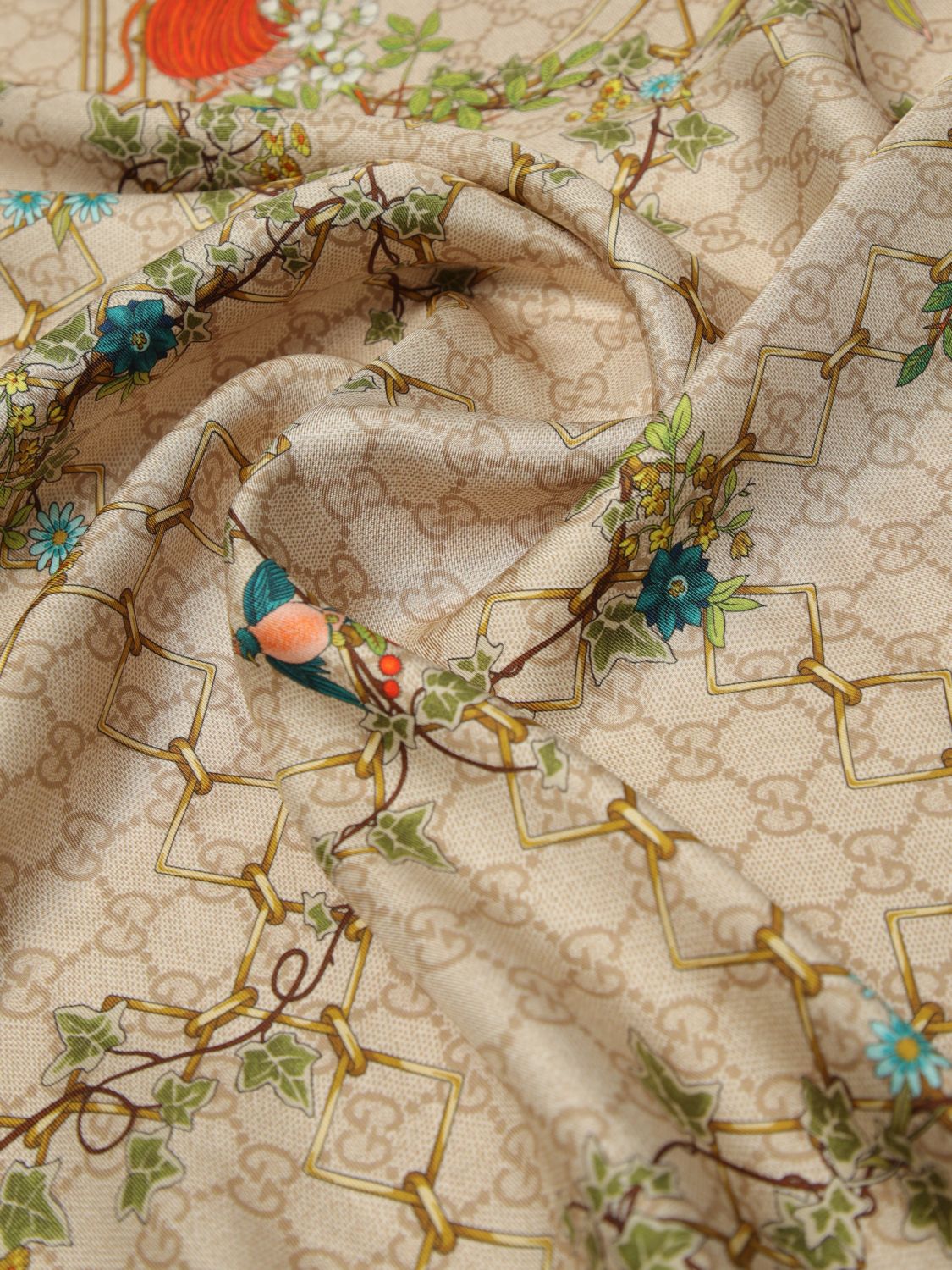 Gucci Neck Scarf Woman Cream