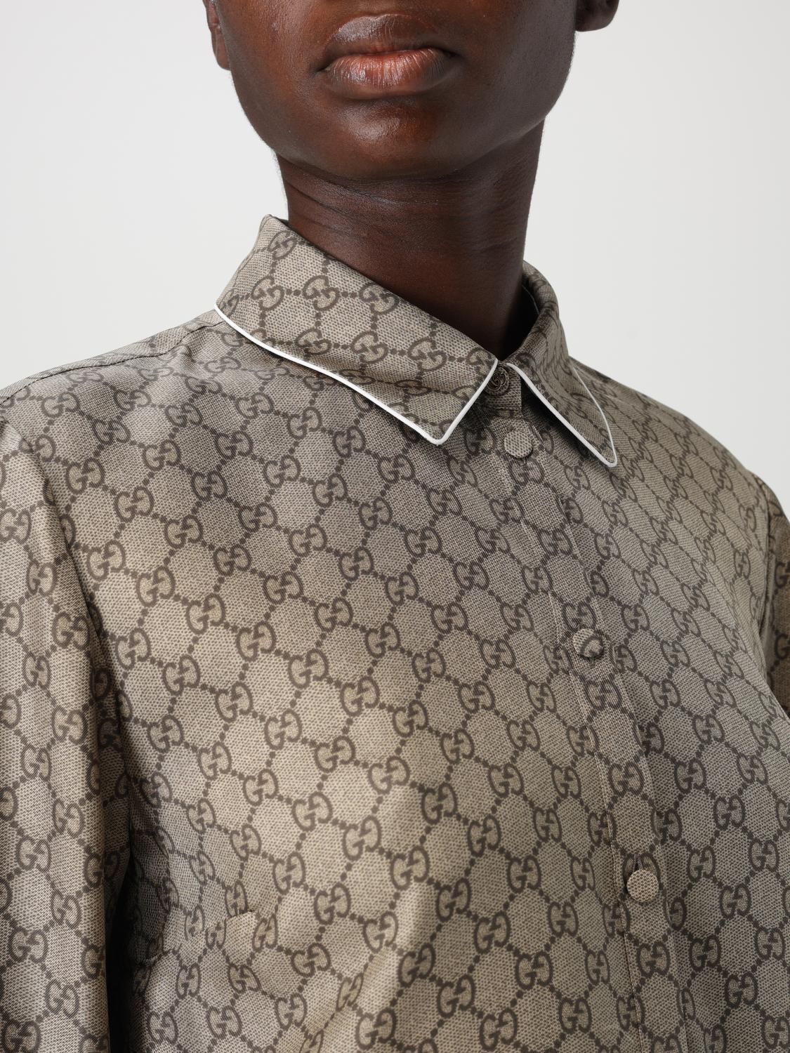 Gucci Shirt Woman Camel