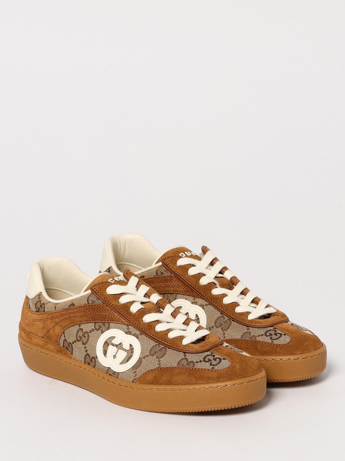 Gucci Sneakers Woman Camel
