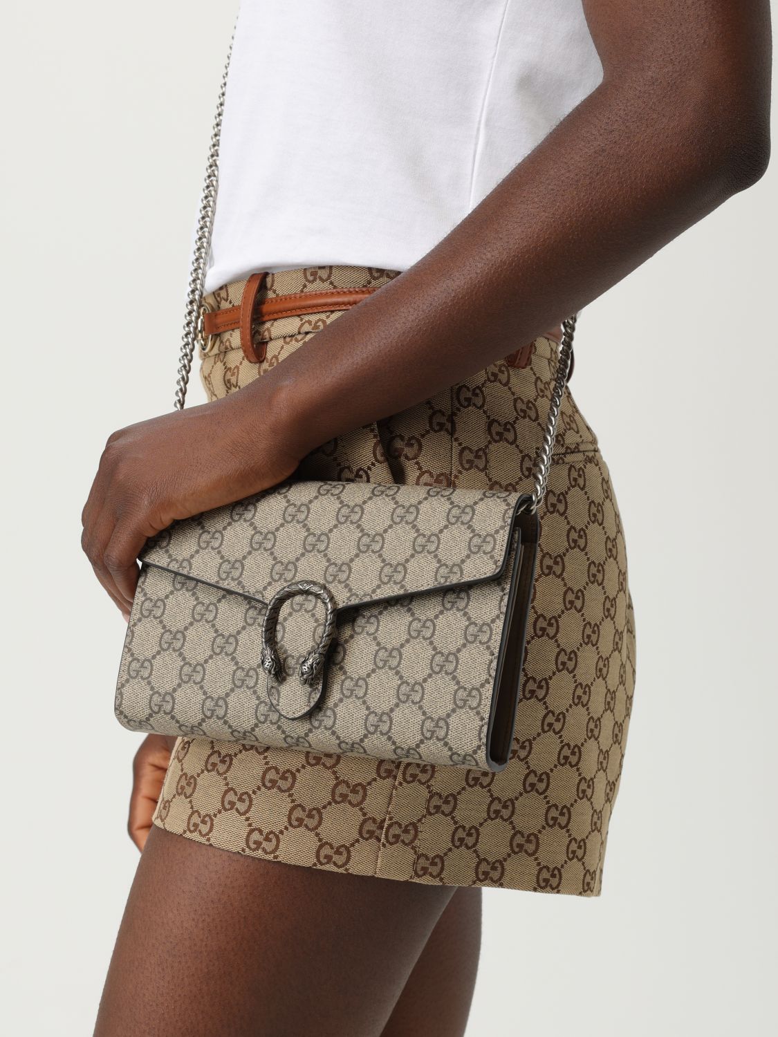 Gucci Shoulder Bag Woman Beige