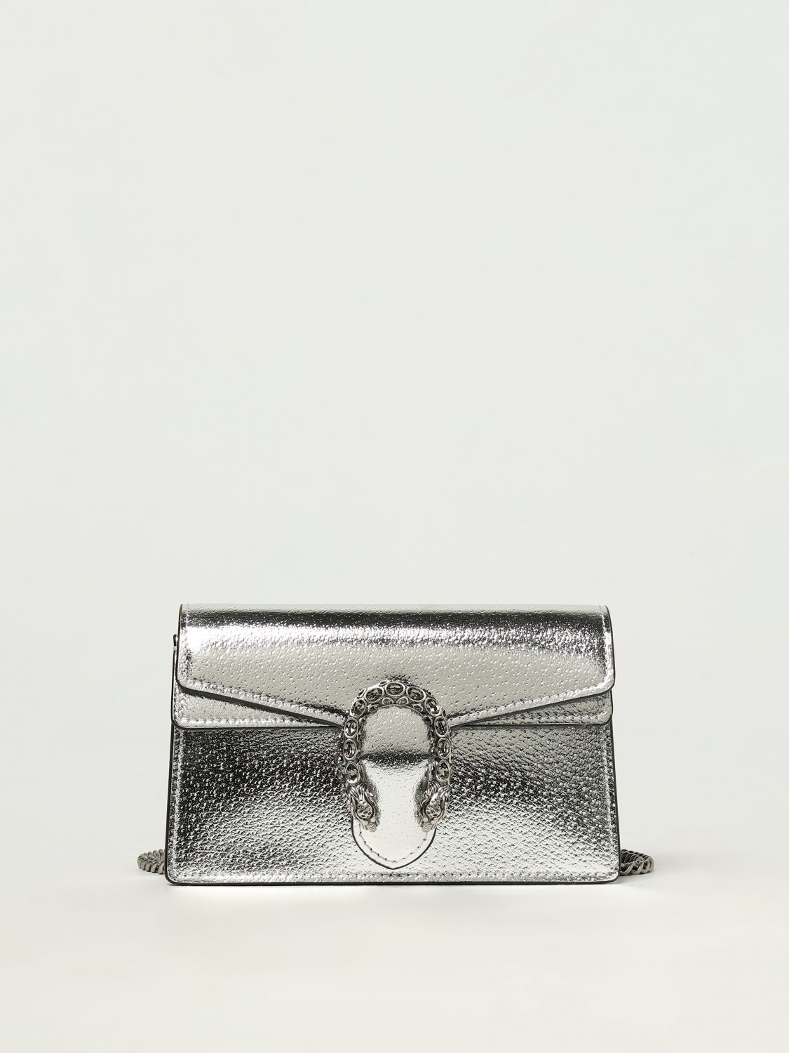 Gucci Shoulder Bag Woman Silver
