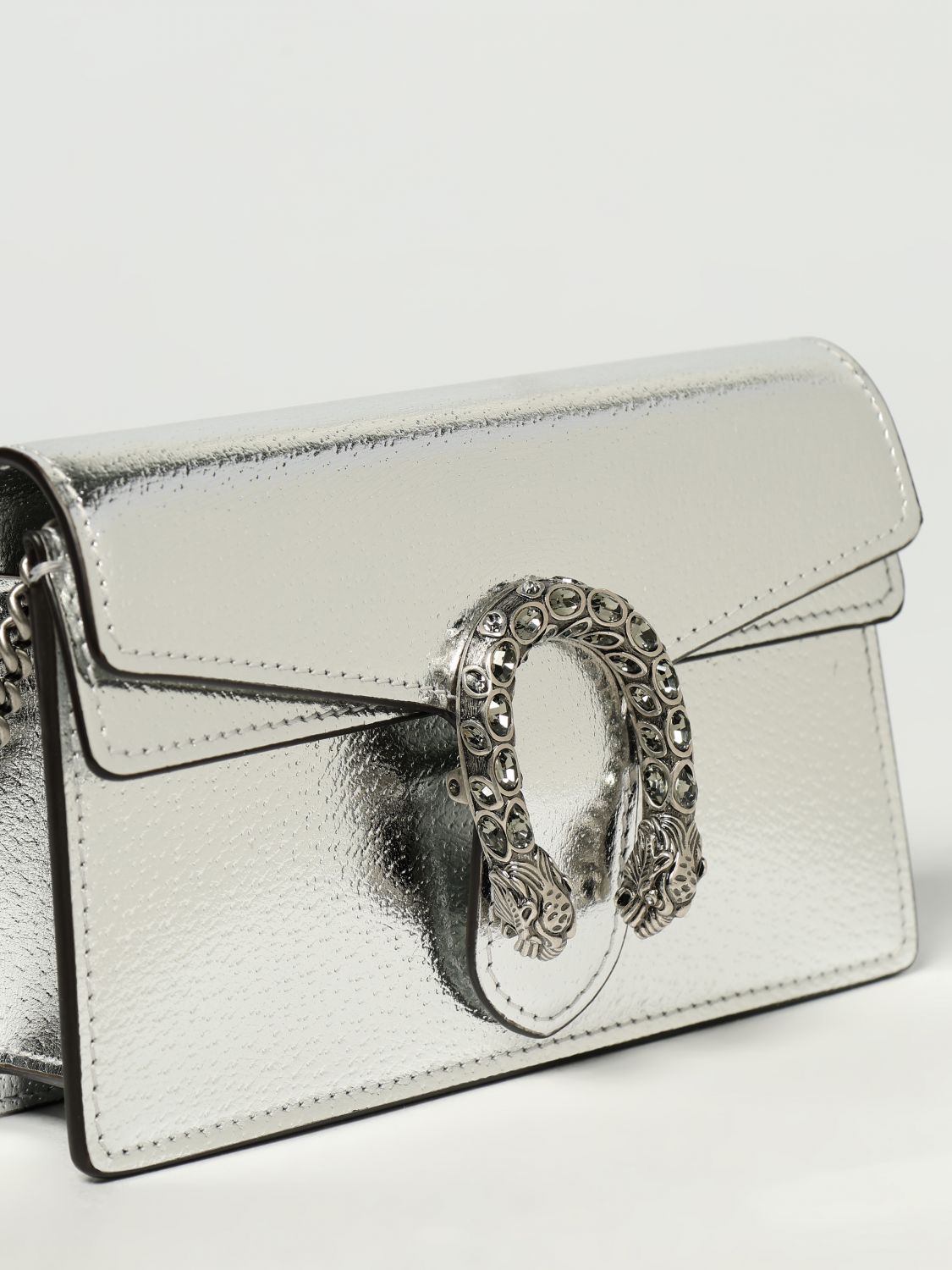 Gucci Shoulder Bag Woman Silver