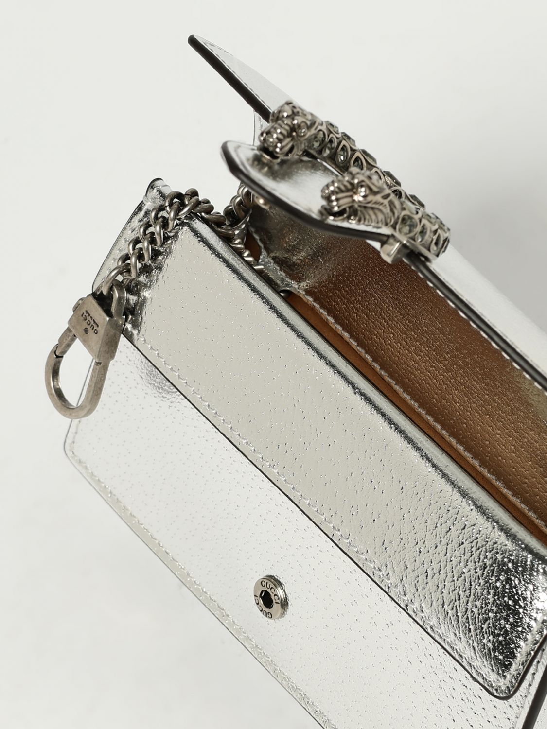 Gucci Shoulder Bag Woman Silver