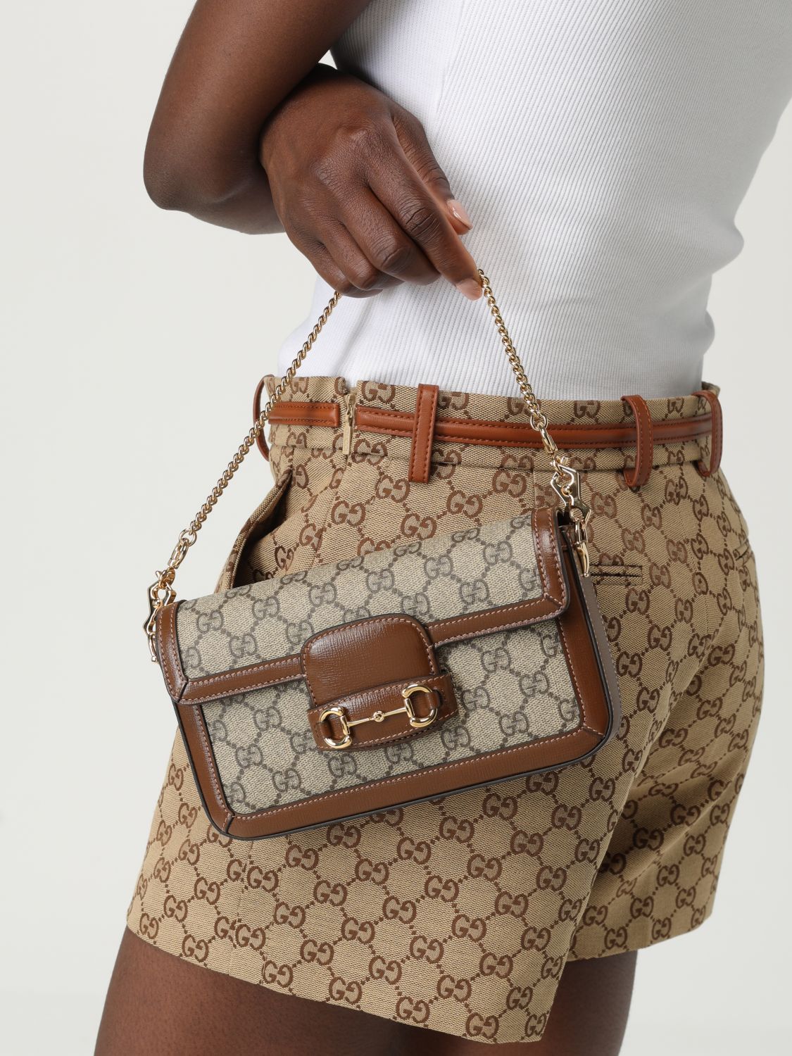 Gucci Shoulder Bag Woman Beige