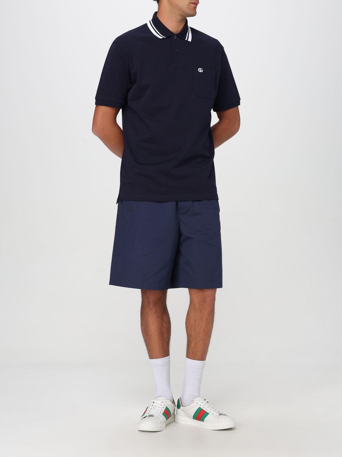 Gucci Polo Shirt Men Navy