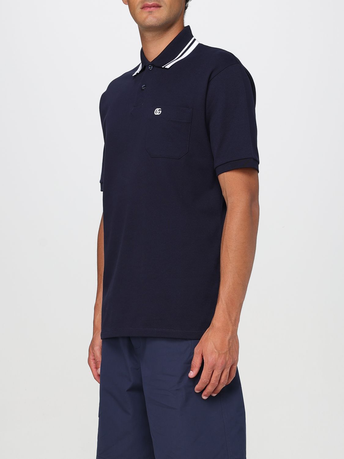 Gucci Polo Shirt Men Navy