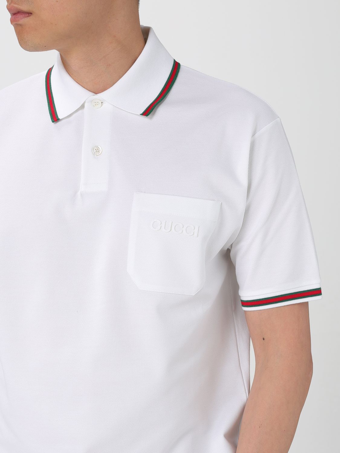 Gucci Polo Shirt Men Yellow Cream