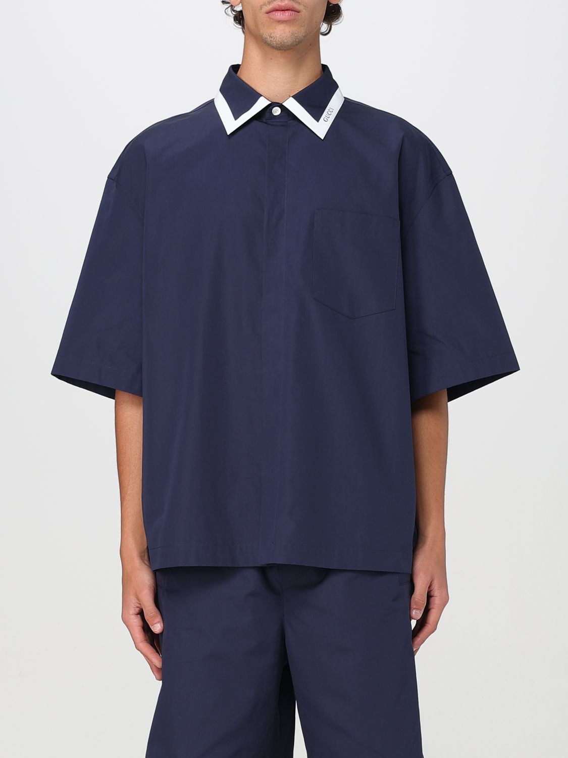 Gucci Shirt Men Blue