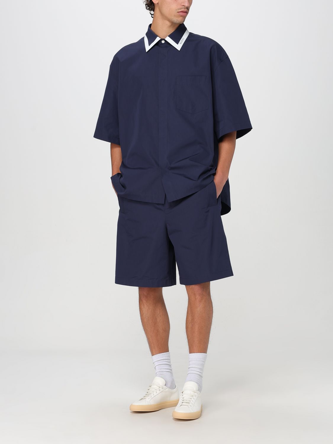 Gucci Shirt Men Blue