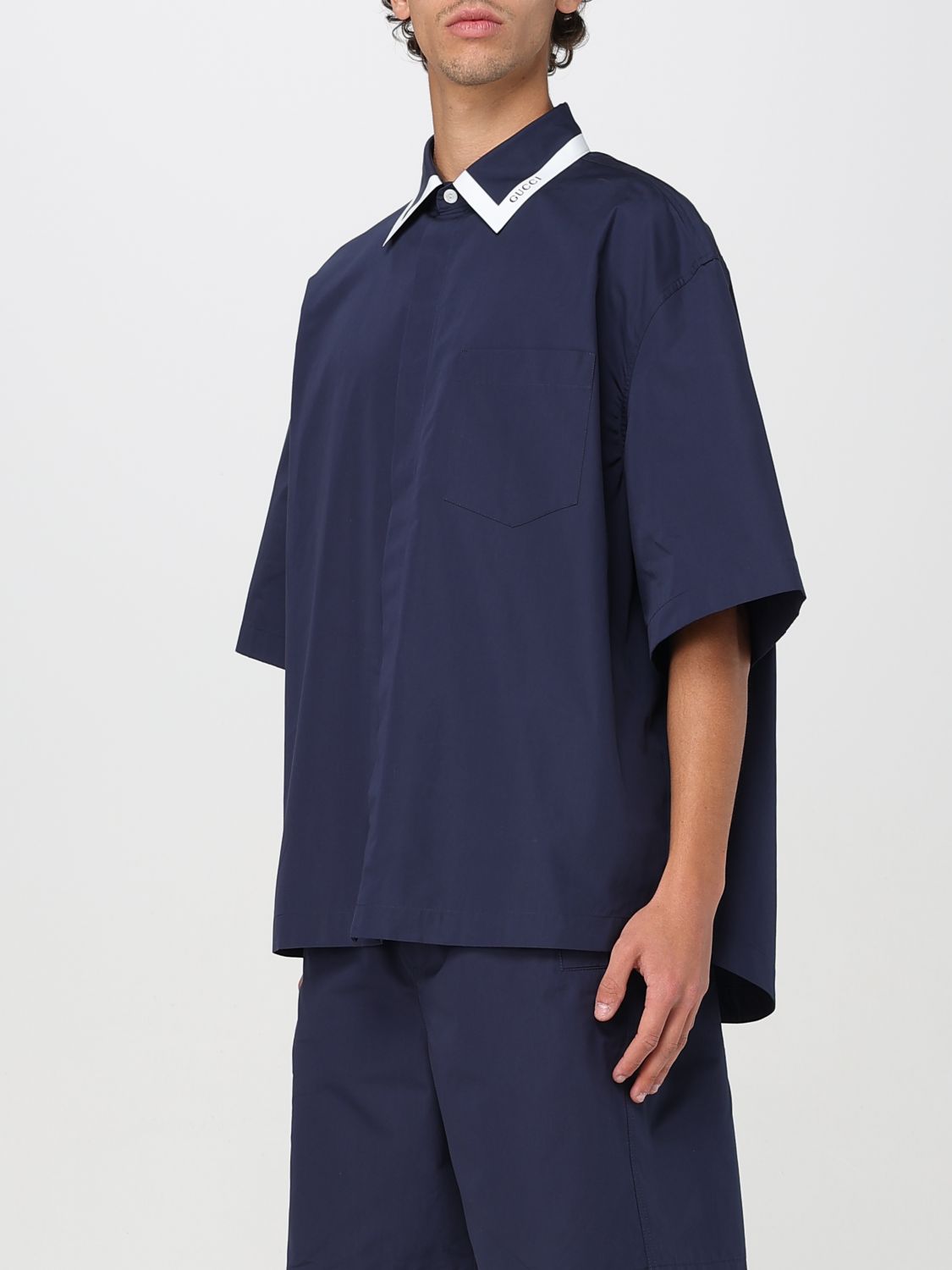 Gucci Shirt Men Blue