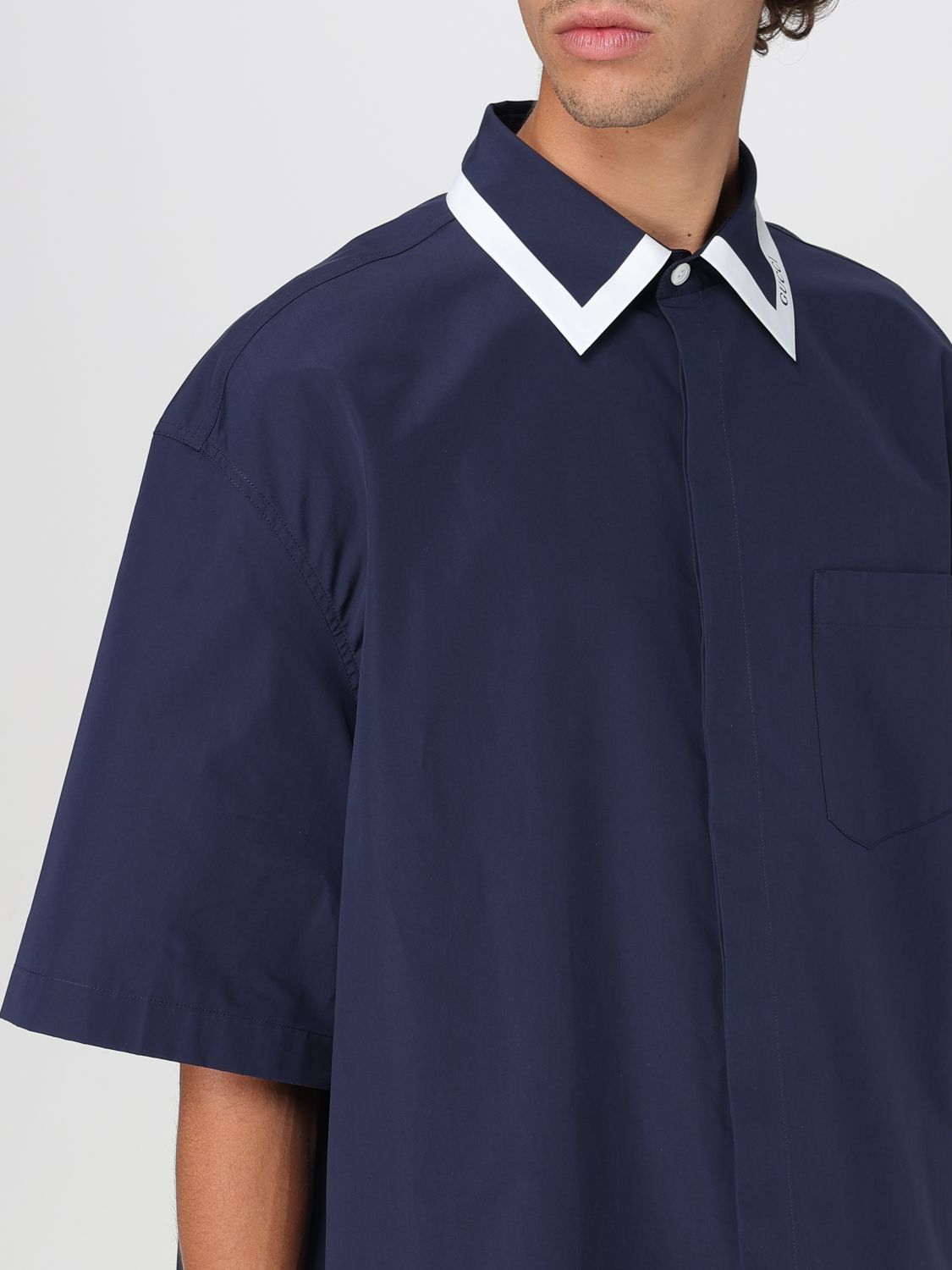 Gucci Shirt Men Blue