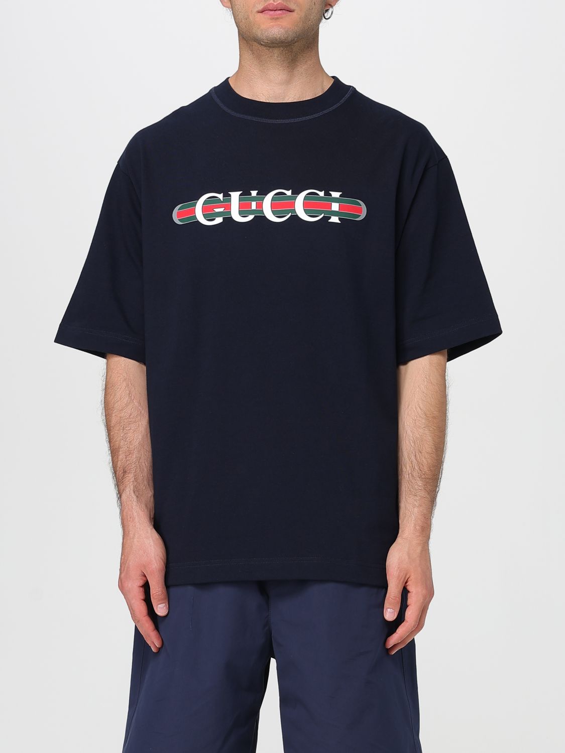 Gucci T Shirt Men Blue