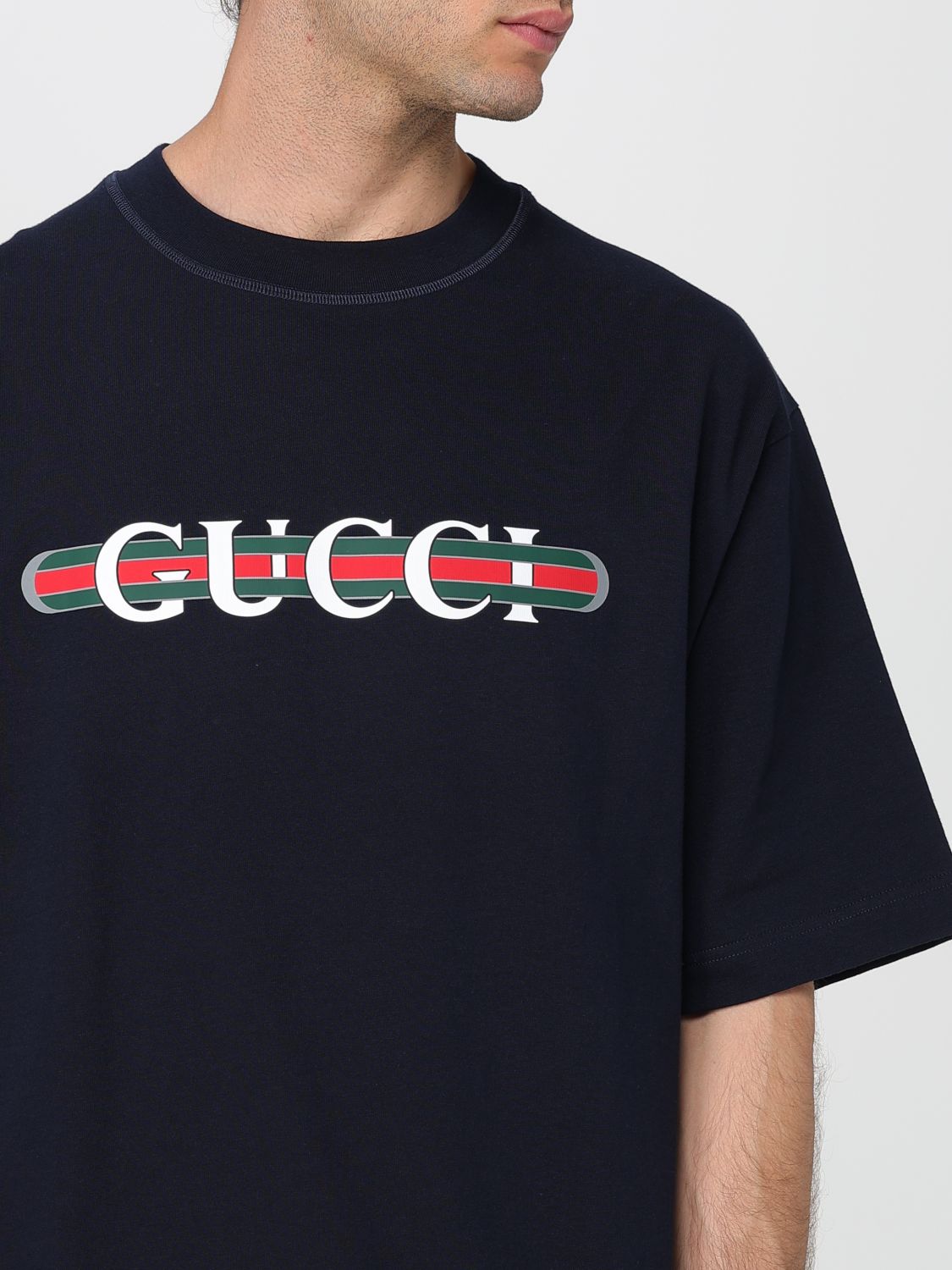 Gucci T Shirt Men Blue