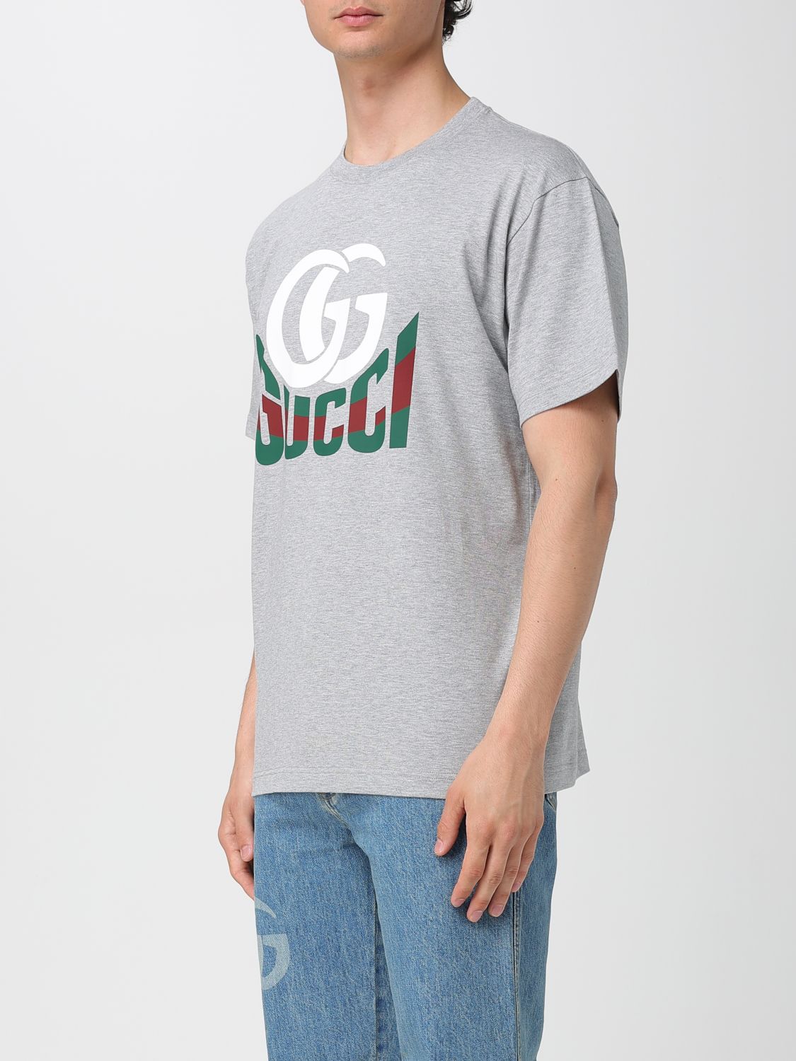 Gucci T Shirt Men Grey