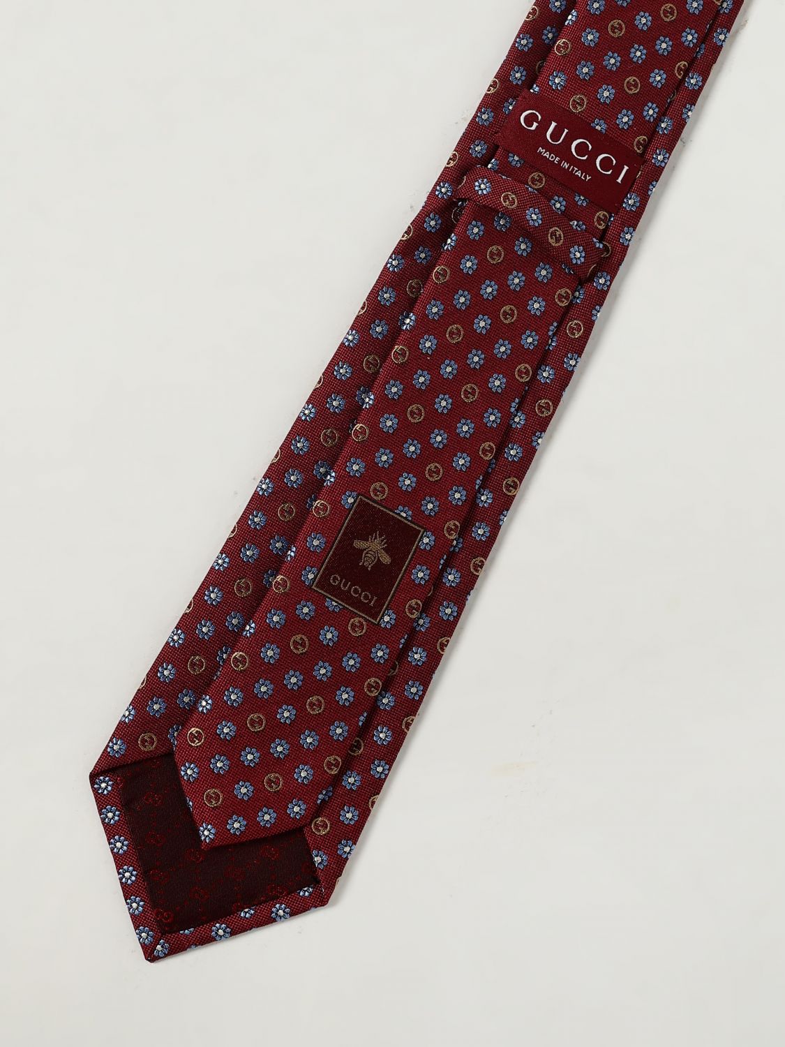 Gucci Tie Men Burgundy