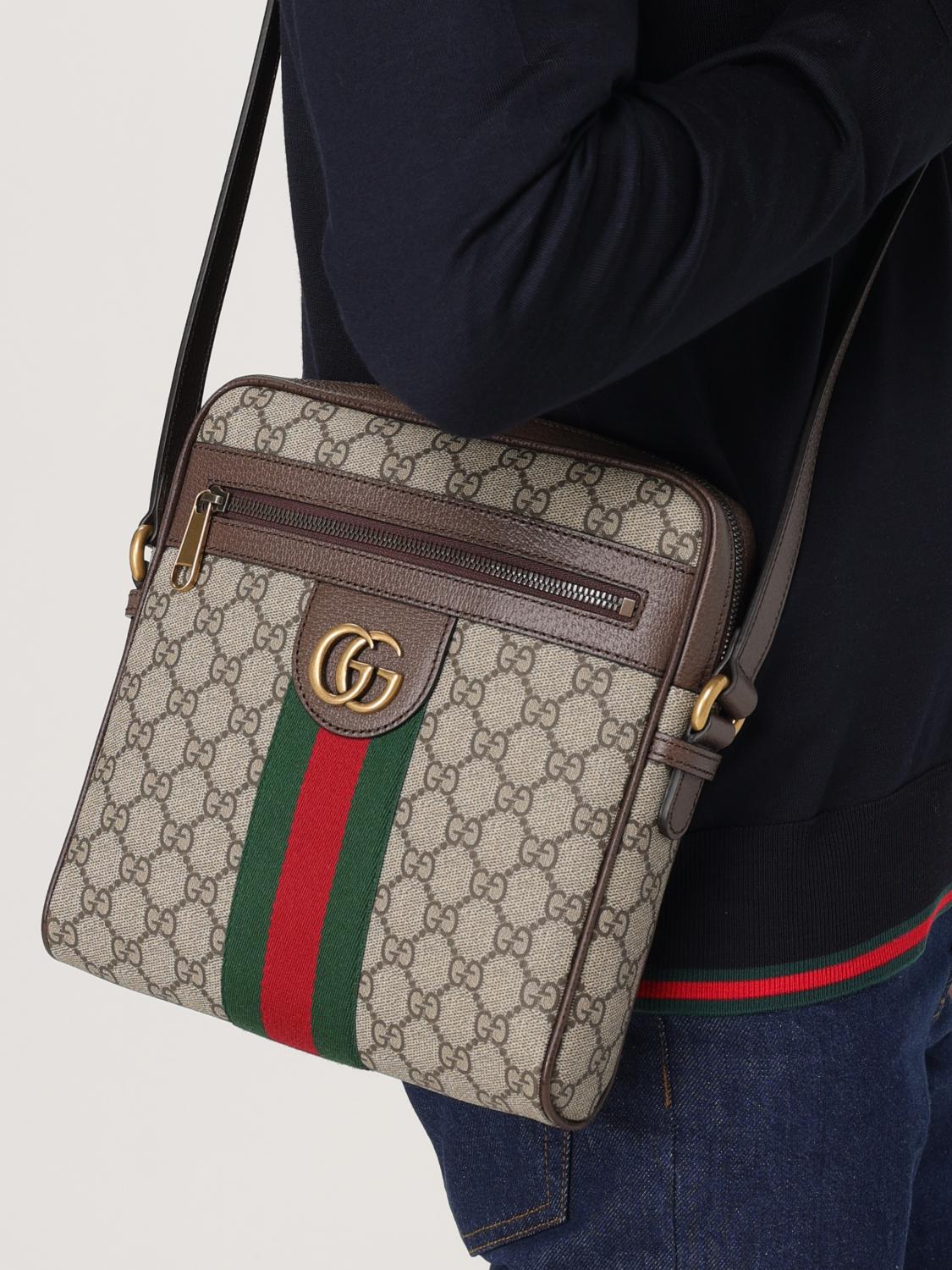 Gucci Shoulder Bag Men Beige