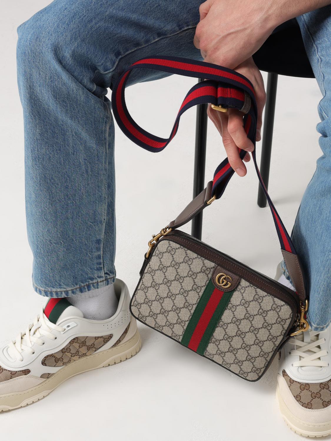 Gucci Shoulder Bag Men Beige