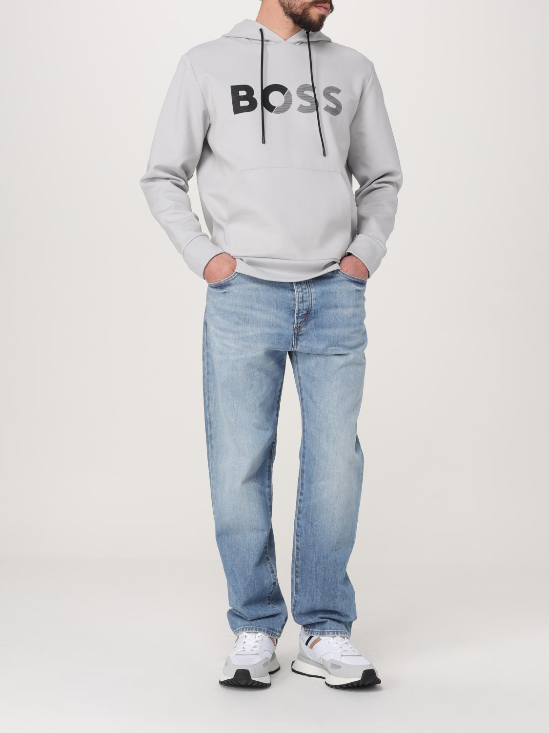 Boss Sweatshirt Men Charcoal