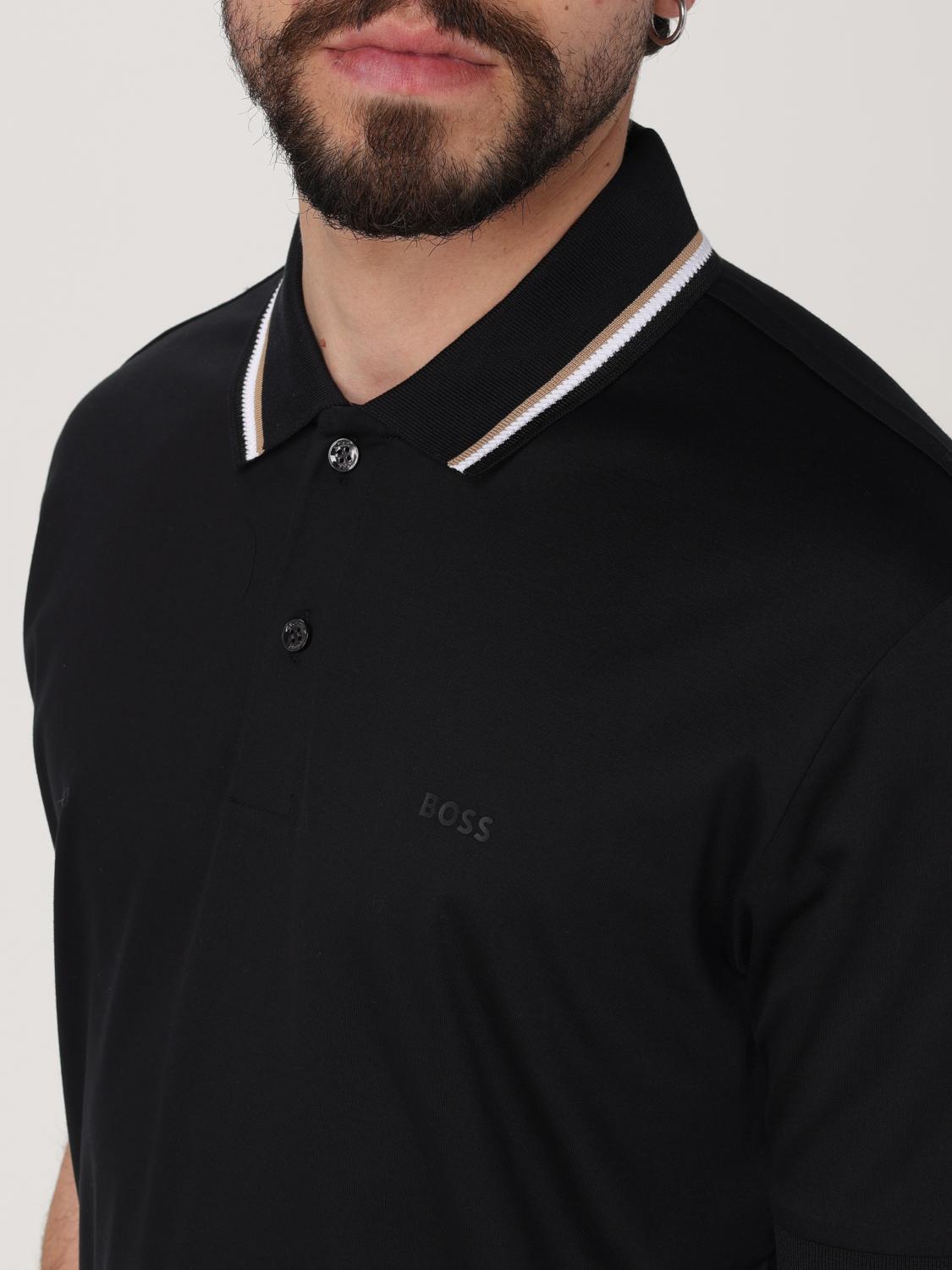 Boss Polo Shirt Men Black