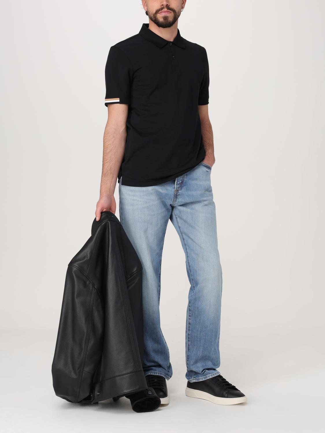 Boss Polo Shirt Men Black