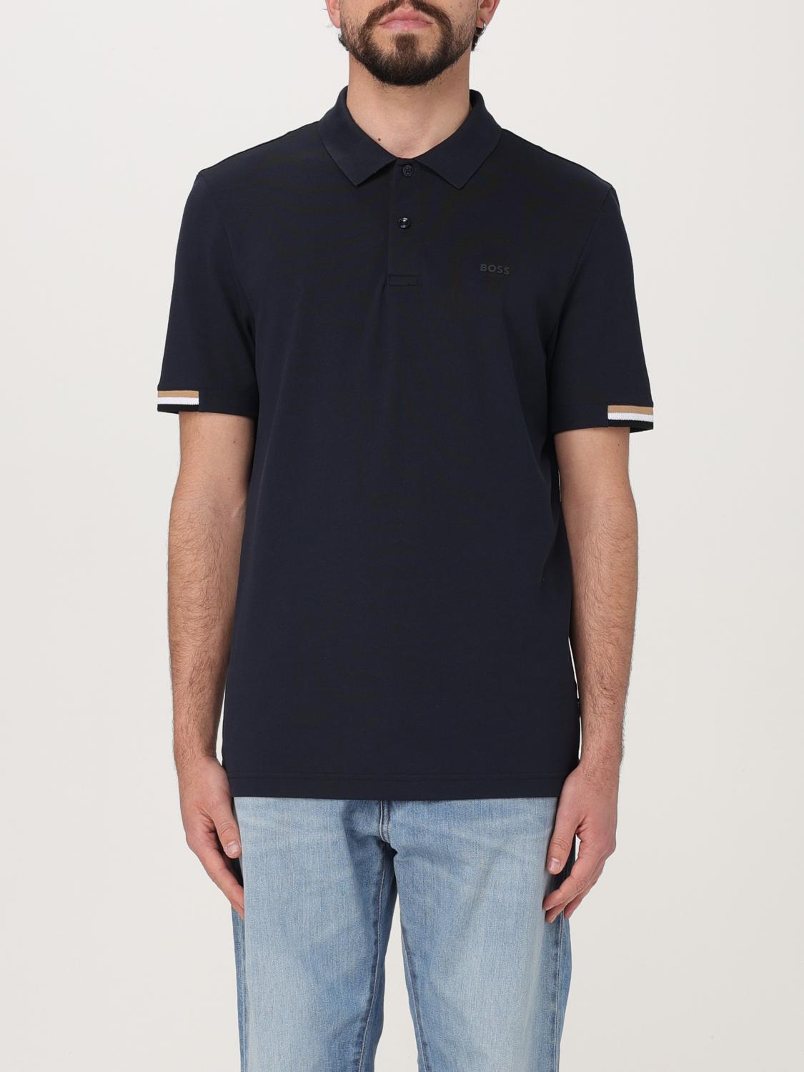 Boss Polo Shirt Men Black