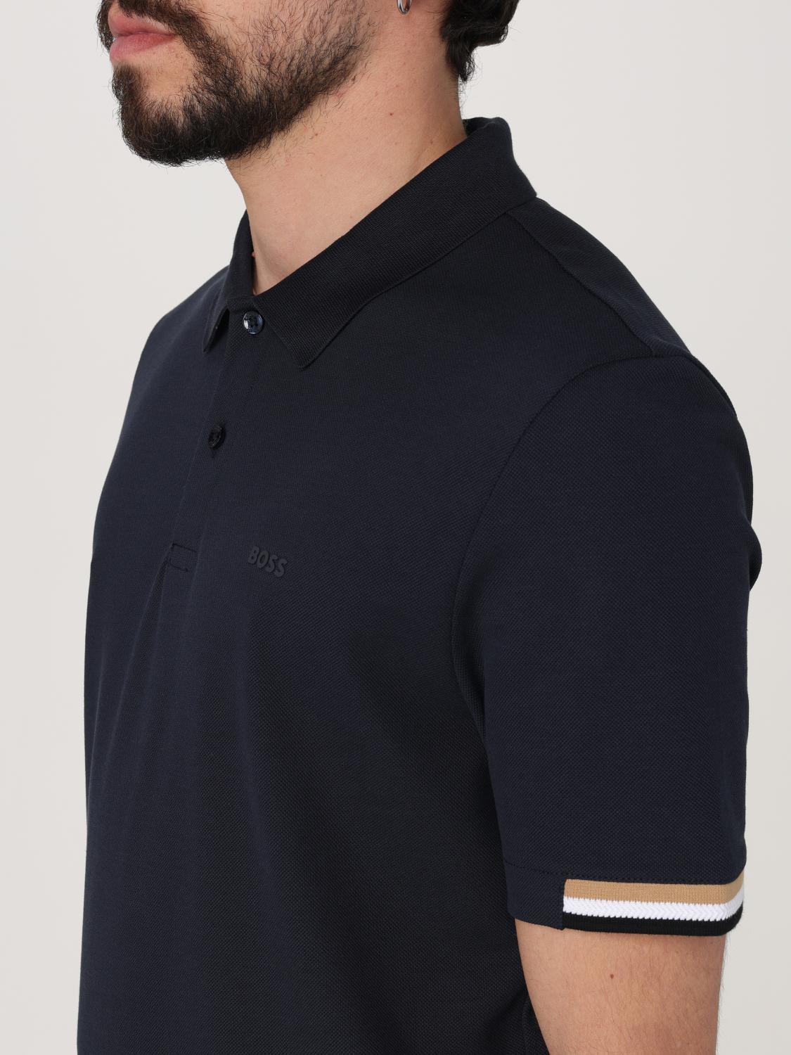 Boss Polo Shirt Men Black