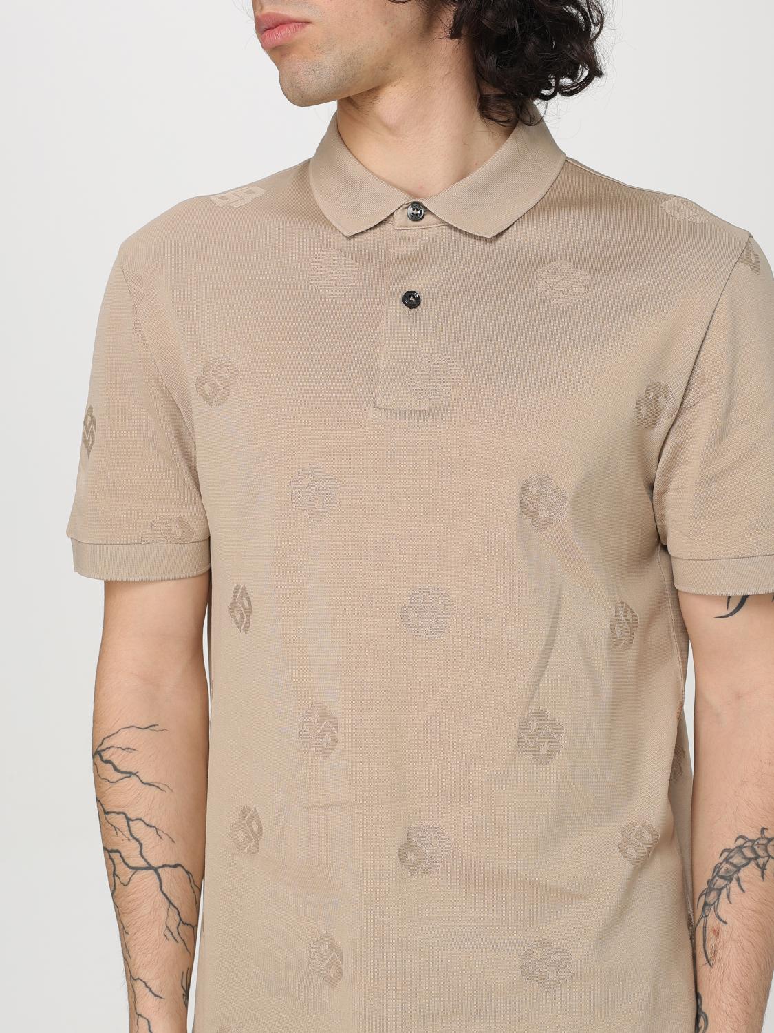 Boss Polo Shirt Men Beige