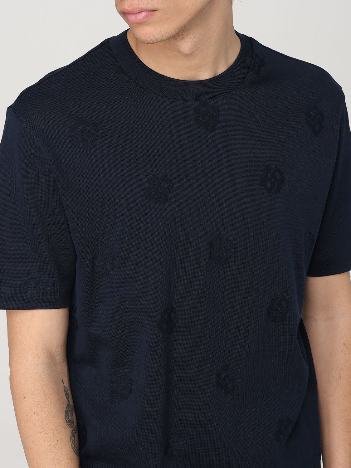 Boss T Shirt Men Blue