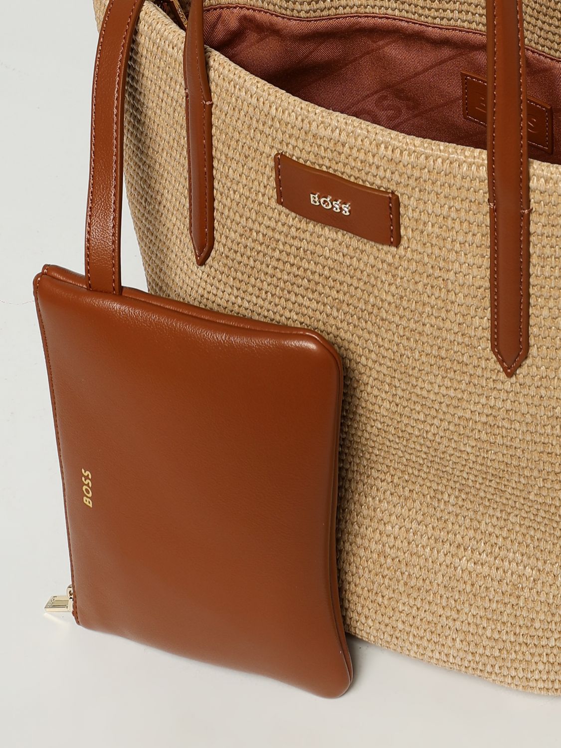 Boss Shoulder Bag Woman Natural