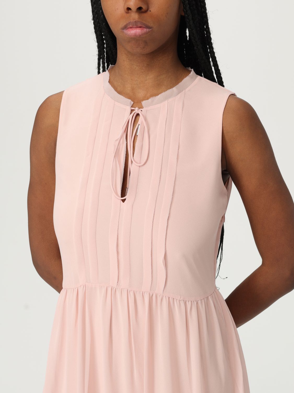 Boss Dress Woman Blush Pink