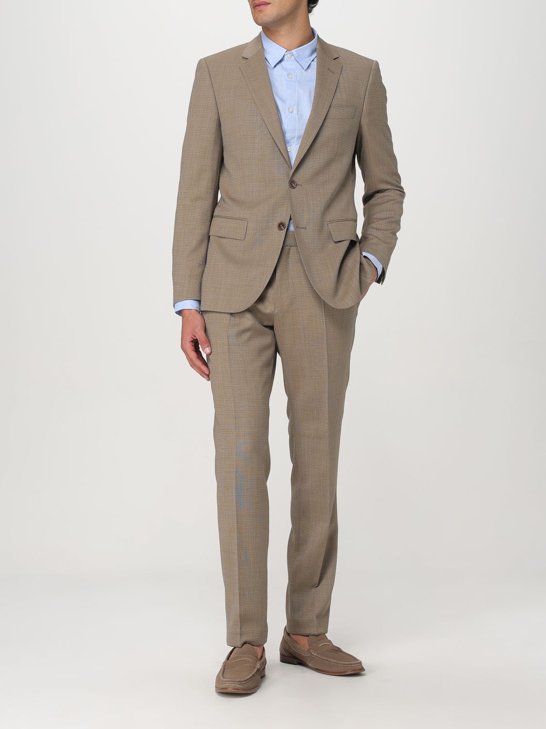 Boss Suit Men Beige