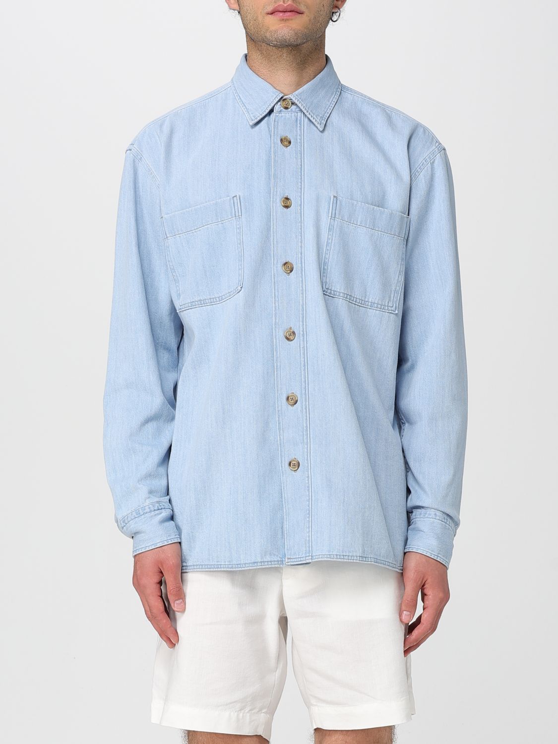 Boss Shirt Men Stone Washed